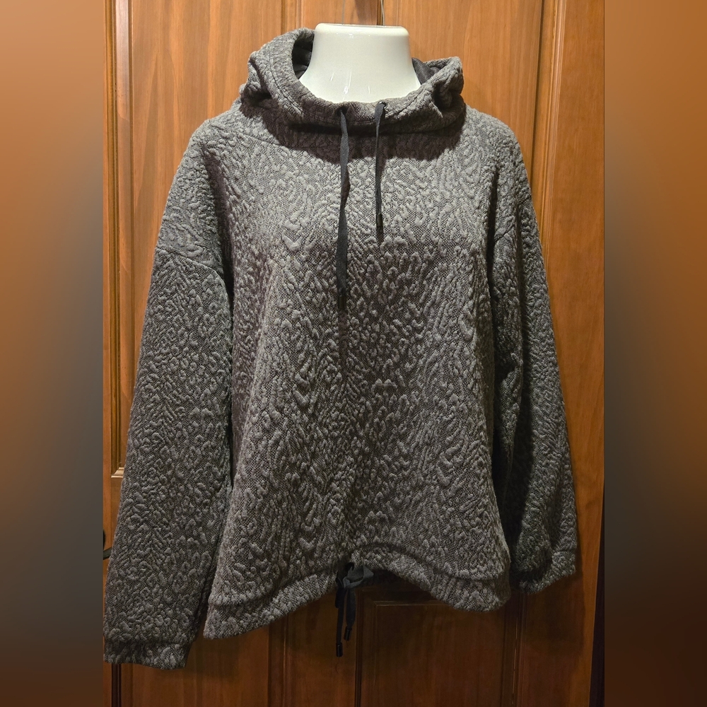 Chaus Textured Gray Hoodie